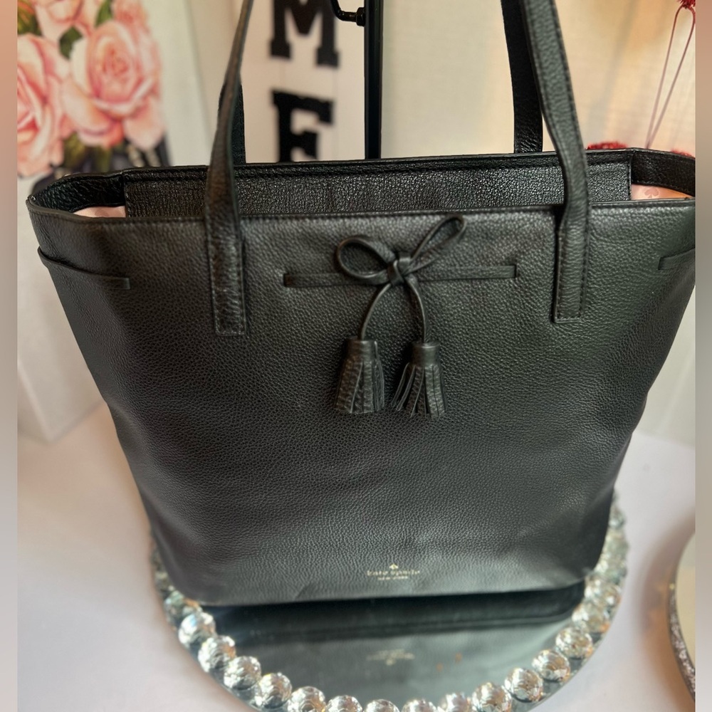 Kate Spade New York Tassel Leather Tote Bag